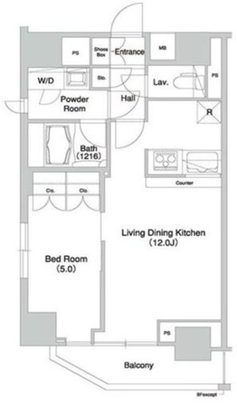 グラマシー横濱関内の物件間取画像